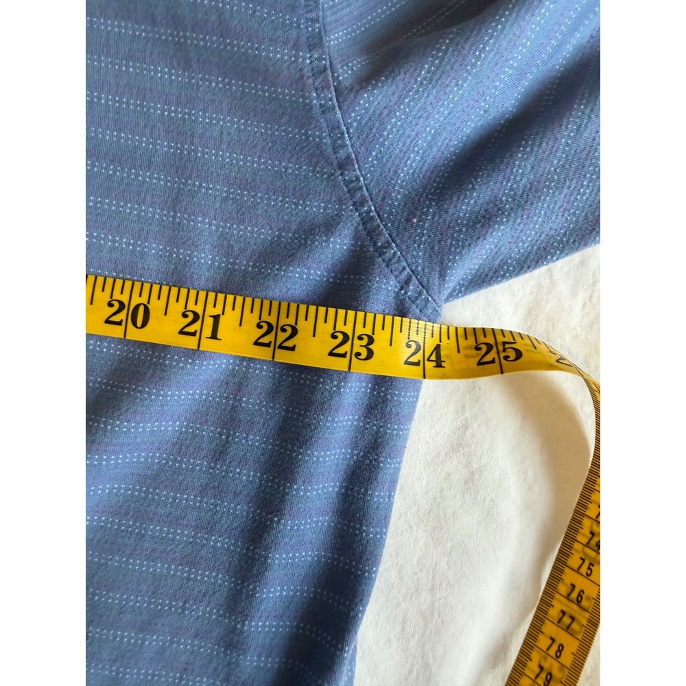 Fairway Greene Men XL Blue Striped Polo Jimmie Austin University Golf Club Shirt - Picture 6 of 7